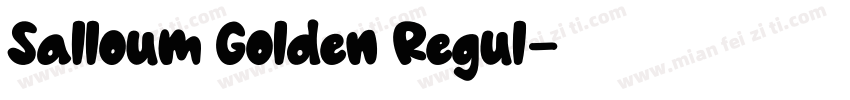 Salloum Golden Regul字体转换